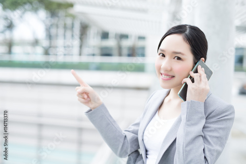 business woman speak smart phone © ryanking999