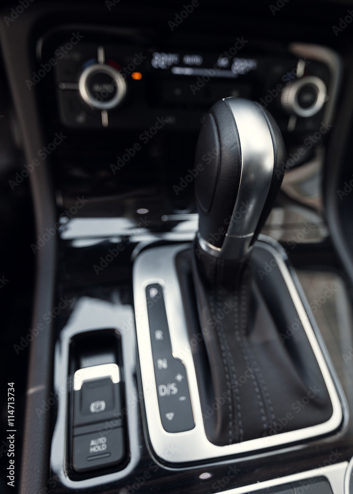Automatic transmission gear shift in car Automatic transmission gear shift in car