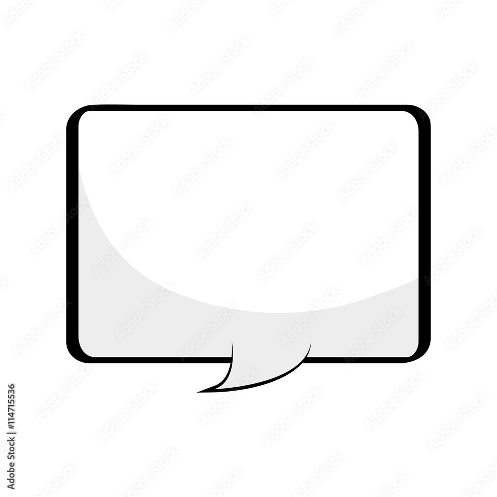 Fototapeta premium Communication concept represented by bubble icon. isolated and flat illustration 