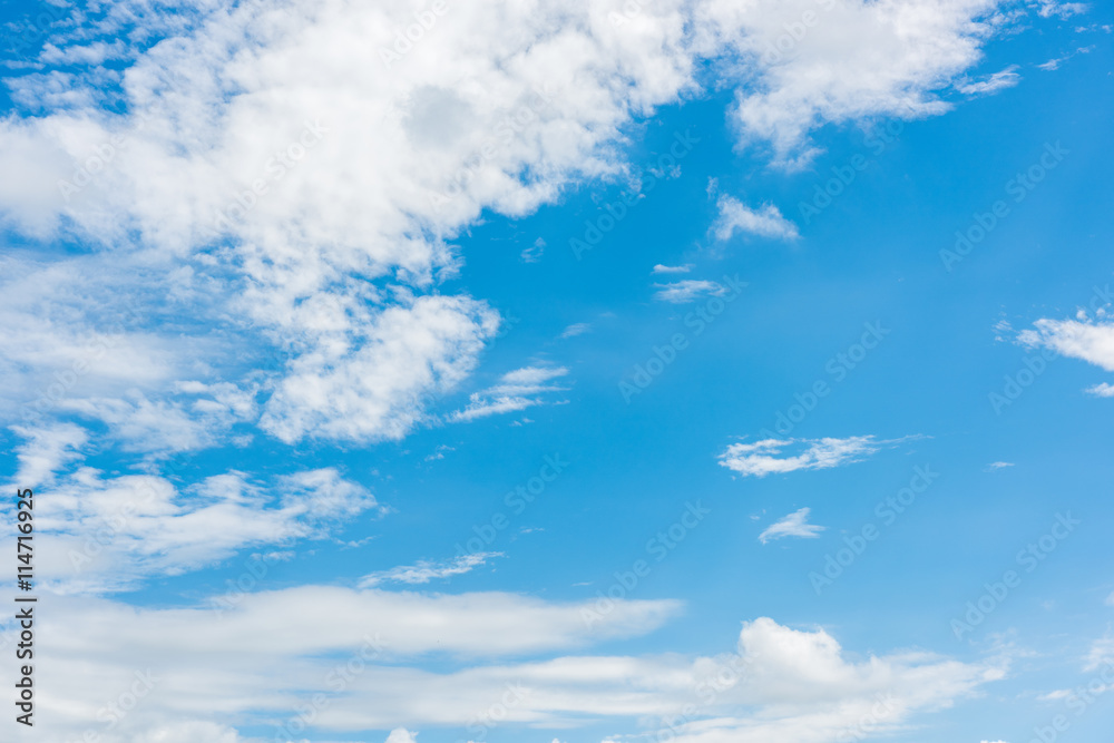 blue sky with cloud