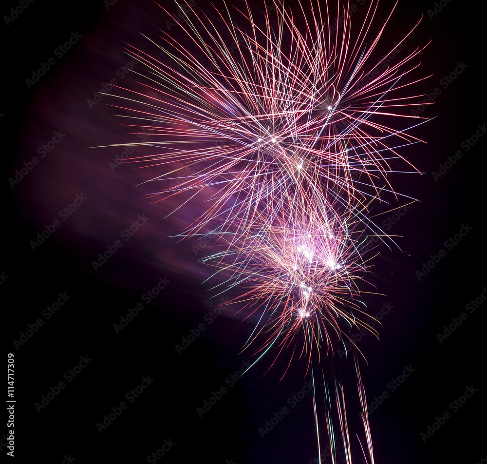 fireworks on black background fireworks on black background