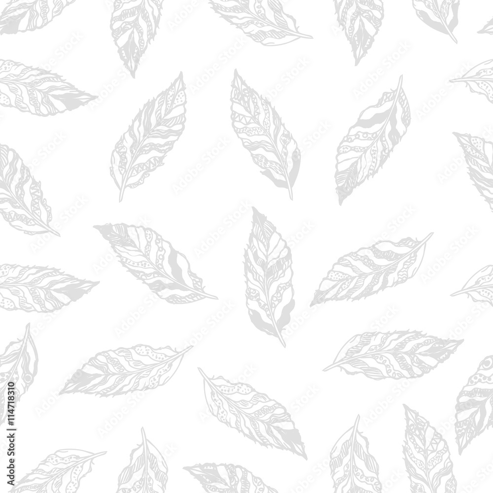 Vector seamless pattern with feathers Vector seamless pattern with feathers