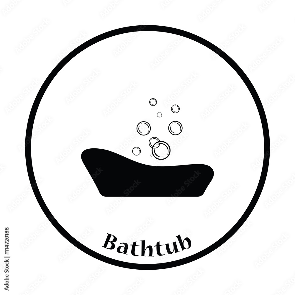 Obraz premium Baby bathtub icon