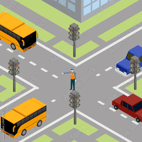 Traffic road controller