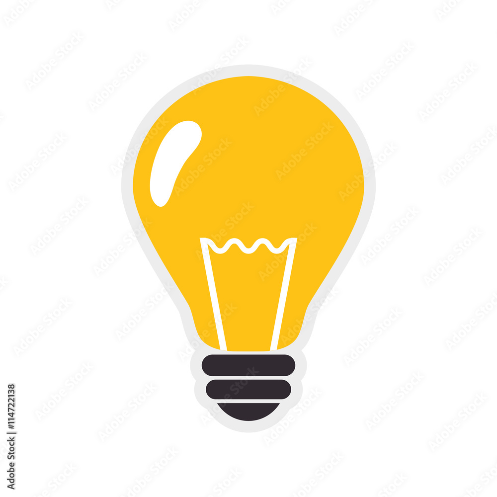 Energy concept represented by light bulb icon. isolated and flat illustration Energy concept represented by light bulb icon. isolated and flat illustration