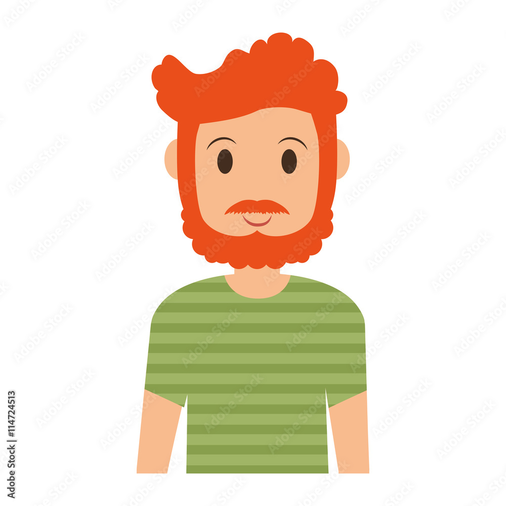 Person concept represented by man cartoon icon. Isolated and Flat illustration Person concept represented by man cartoon icon. Isolated and Flat illustration