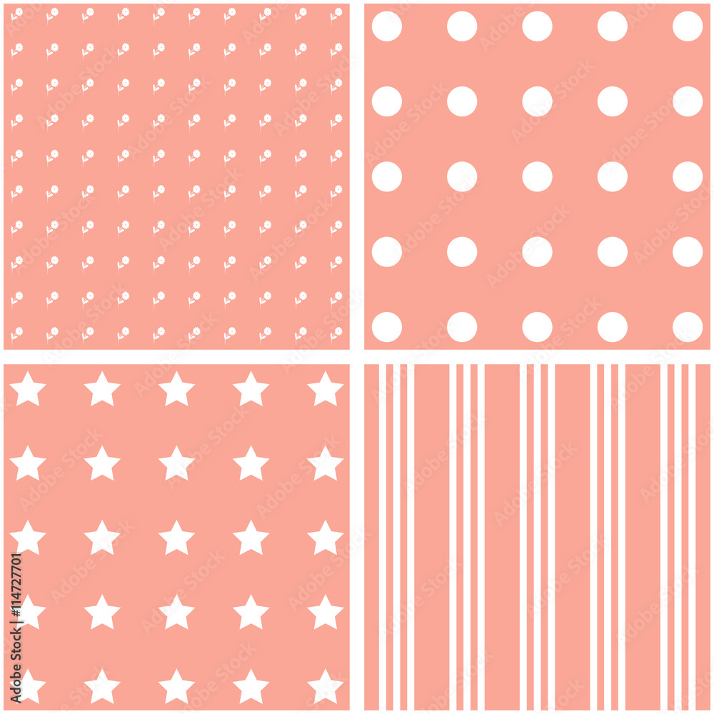 Vector set of four different pattern