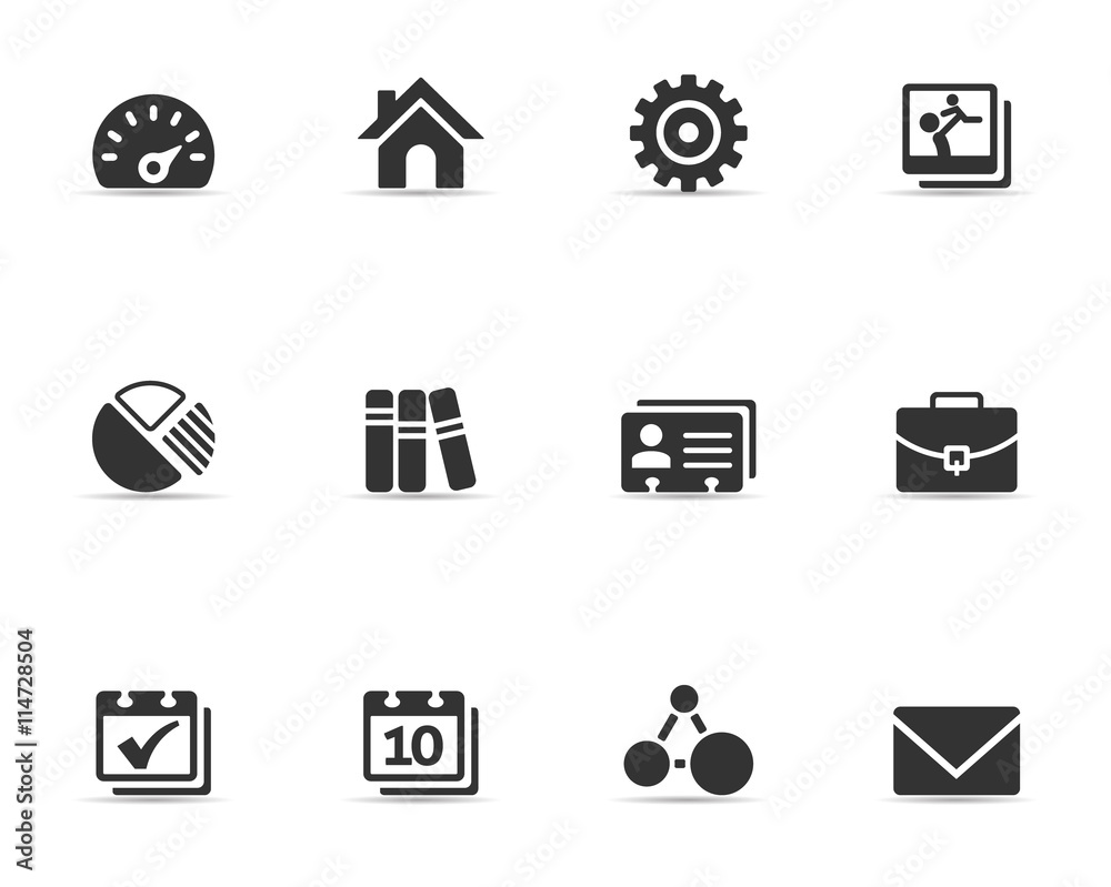A set of universal web icons.