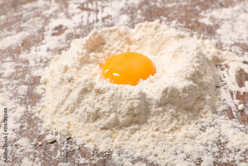 flour and egg