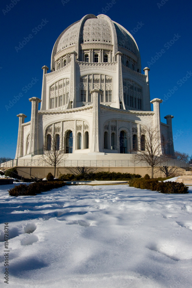 The Baha'i Temple in Chicago The Baha'i Temple in Chicago