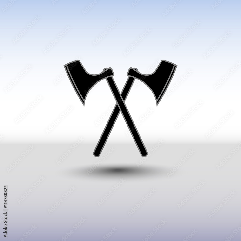 Crossed battle axes Crossed battle axes