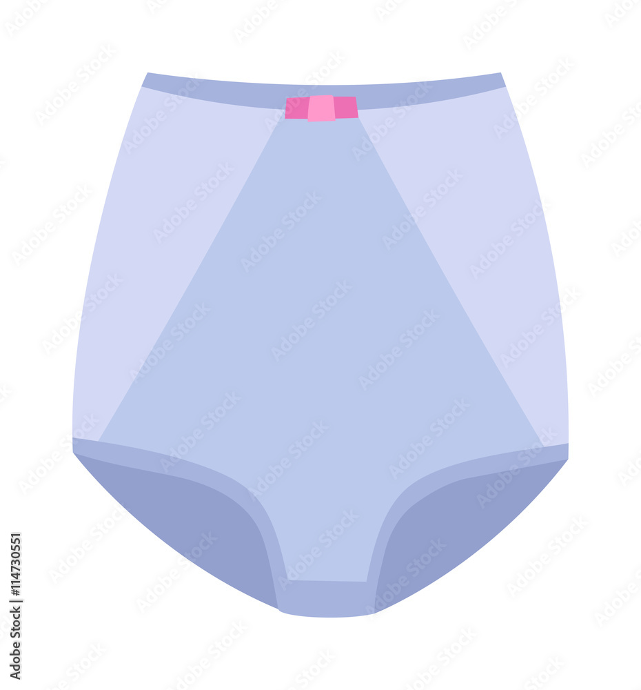 Female panties types control briefs vector icons. Woman underwear fashion  styles control briefs collection. Underclothes control briefs design  elements classic briefs, bikini, string, tanga, thong. Stock Vector