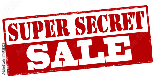 Super secret sale