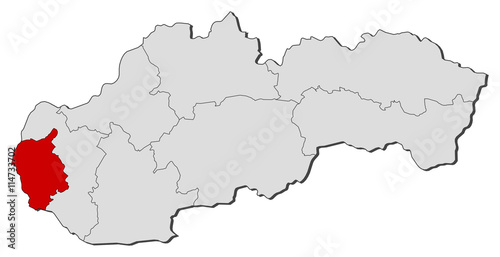 Map - Slovakia, Bratislava