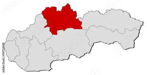 Map - Slovakia, Zilina