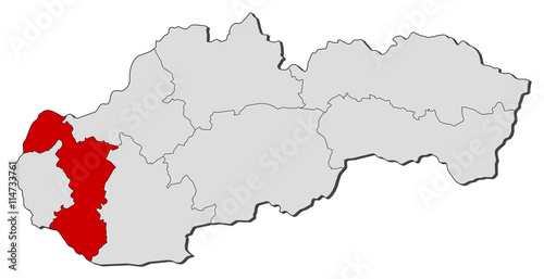 Map - Slovakia  Trnava