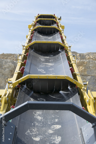 Conveyor belt in the mine