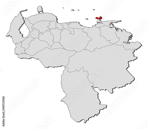 Map - Venezuela  Nueva Esparta