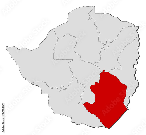 Map - Zimbabwe  Masvingo