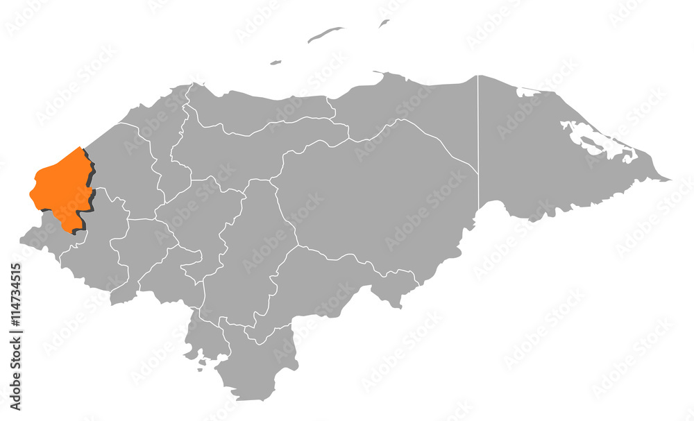 Map - Honduras, Copán