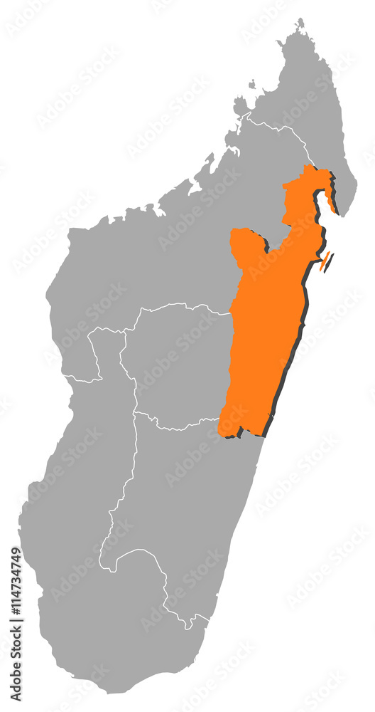 Map - Madagascar, Toamasina