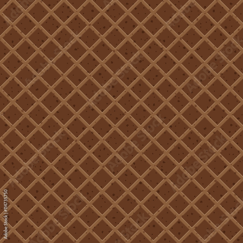 Wafer Pattern seamless waffle texture vector cone