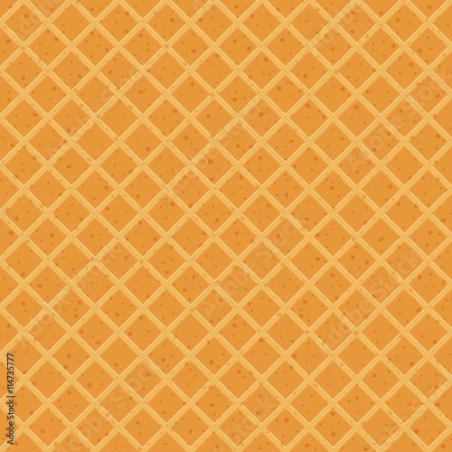 Wafer Pattern seamless waffle texture vector cone