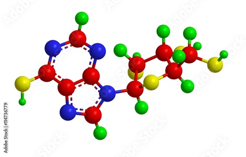 Molecular structure of inosine