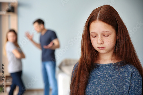 Family problems concept. Sa...