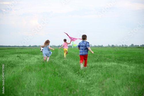 Children having fun outdoor