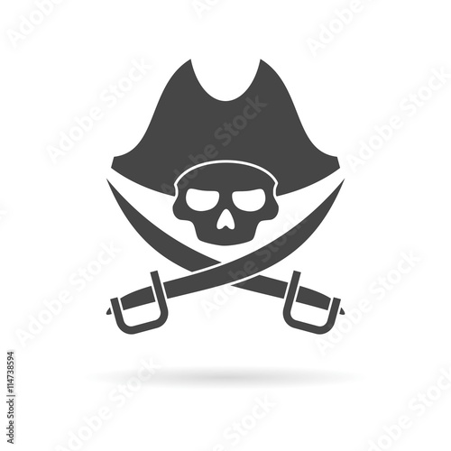 Pirate skull icon