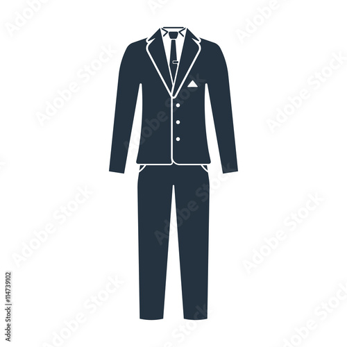 suit man, clothes 100 icons set
