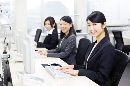 asian businesswoman working in office
