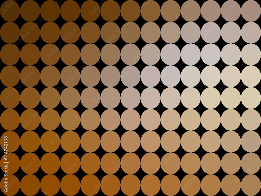 Gradient low poly circle style vector mosaic background