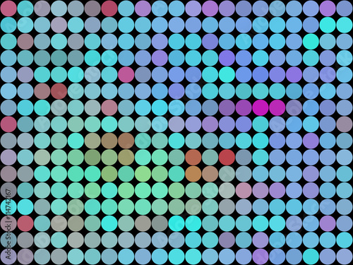 Colors low poly circle style vector mosaic background