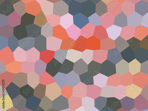 Colors low poly hexagon style vector mosaic background