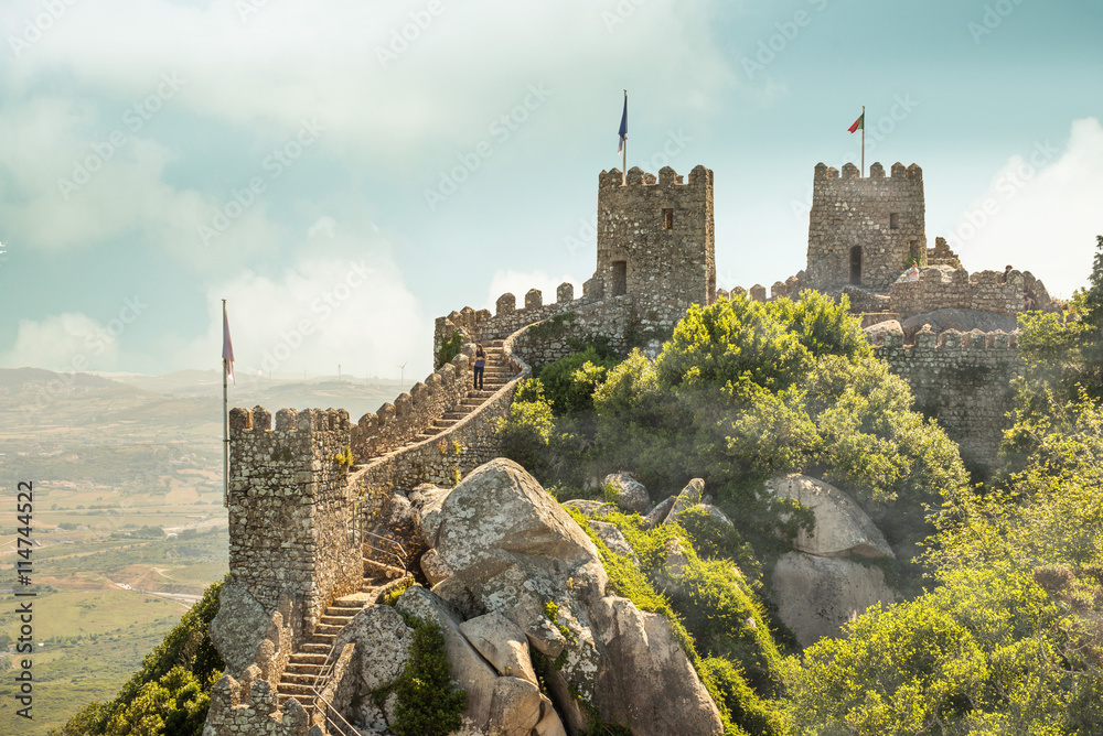 Moorish Castle, Sintra - obrazy, fototapety, plakaty 
