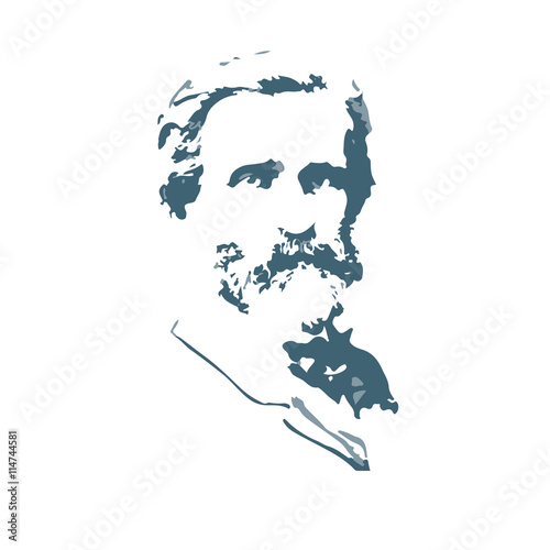 portrait of the composer and musician Giuseppe Verdi