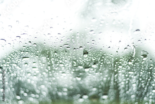 rain or water drops on a window glass