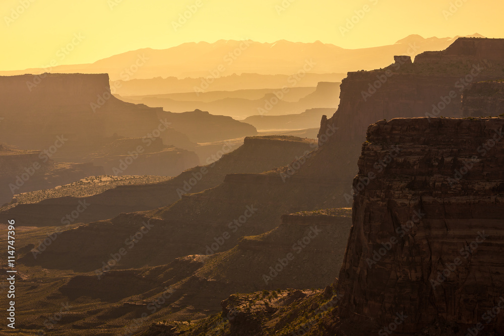 Canyonlands national park, sunrise layers, Utah