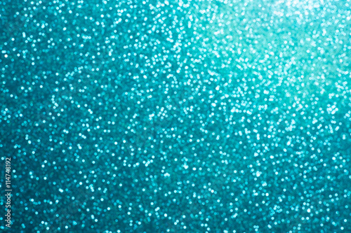 Festive blur blue glitter  bokeh background