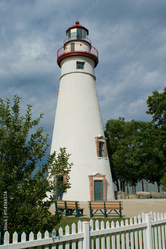 Senic Marblehead lighthouse on Lake Erie in Ohio built in 1821
Senic Marblehead lighthouse on Lake Erie in Ohio built in 1821