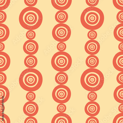 Circle Geometric Hand Drawn Ornament Africa Seamless Pattern