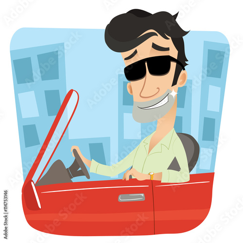 cartoon rich man