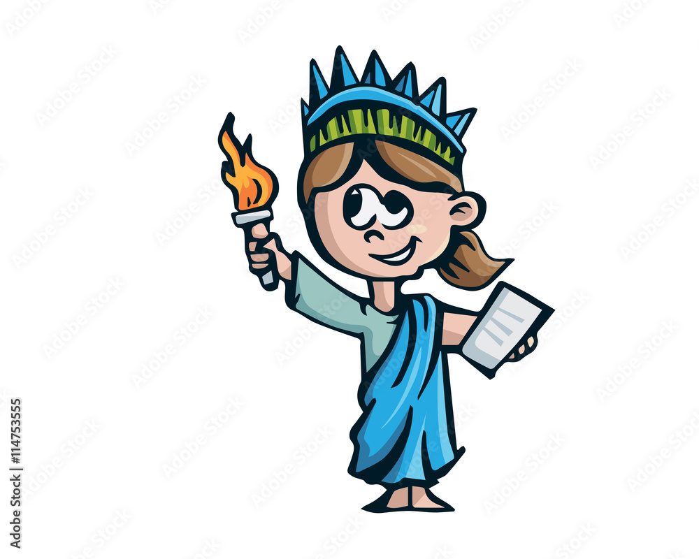American Liberty Statue Caricature - New York Tourism Guide American Liberty Statue Caricature - New York Tourism Guide