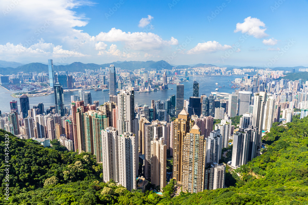 Obraz premium Hong Kong city