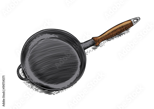 Iron frying pan