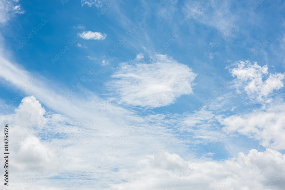 blue sky with cloud