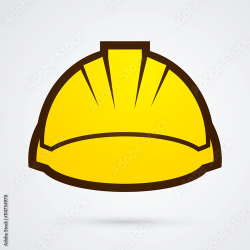 Construction helmet graphic vector.