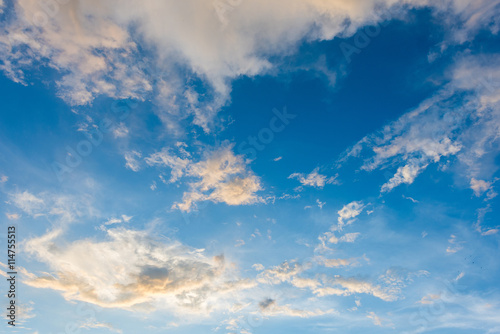 blue sky with cloud